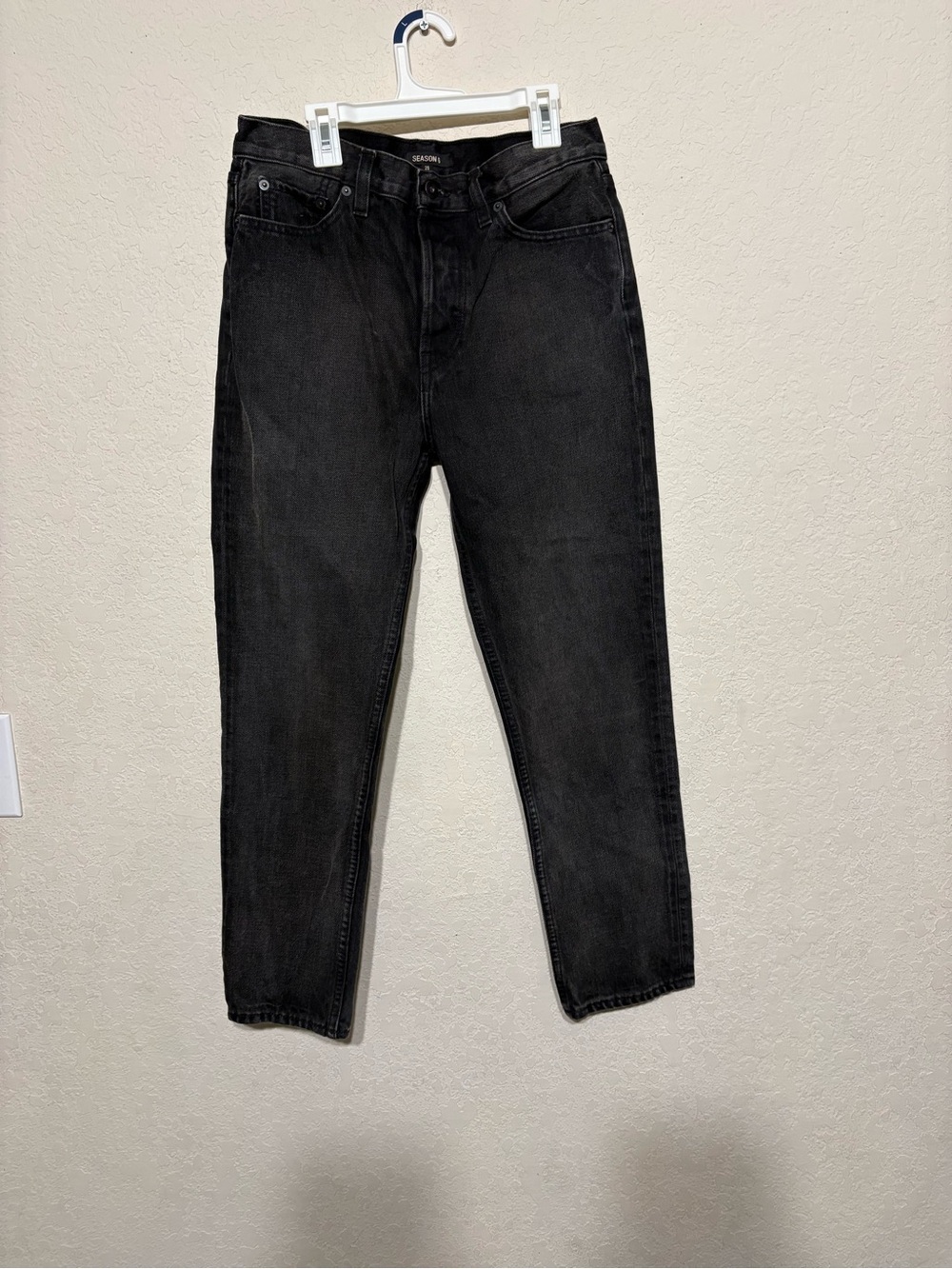 Yeezy Season 6 Black Straight-Leg Jeans made in USA
